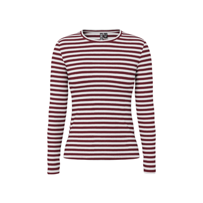 Pcruka bluse - Tawny port/cloud dancer