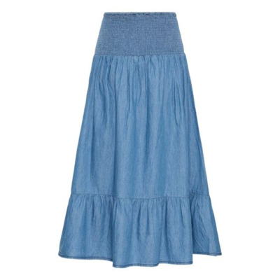 Frlarissa nederdel - Mid blue denim