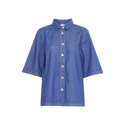 Frchicago skjorte - Mid blue denim