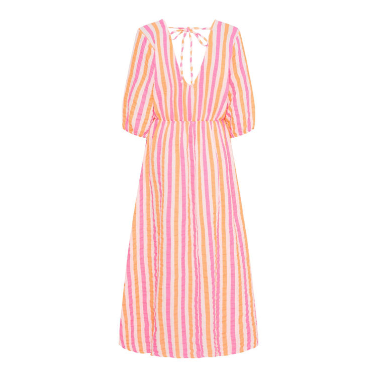 Mdcandrea kjole - Stripe fuxia/orange