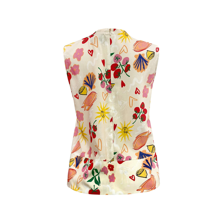 Hilma top - Ivory summer