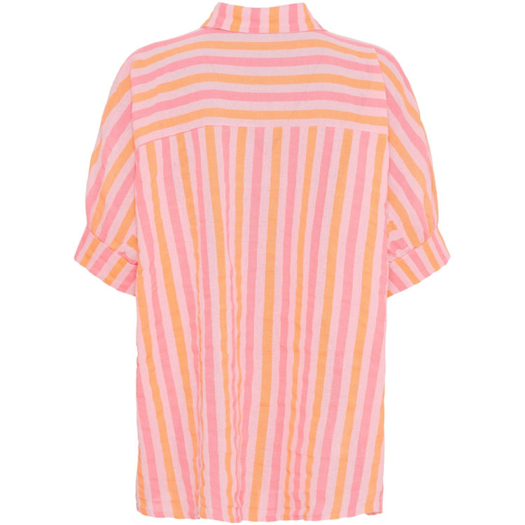 Mdcvirginia kortærmet skjorte - Fuxia stripe