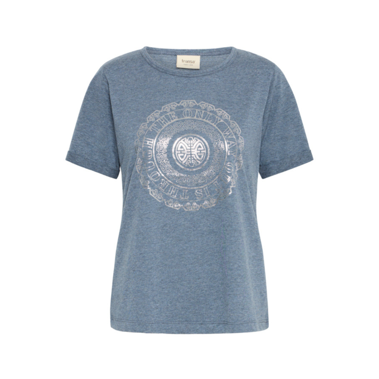 Frjasmine t-shirt - Bering sea melange art