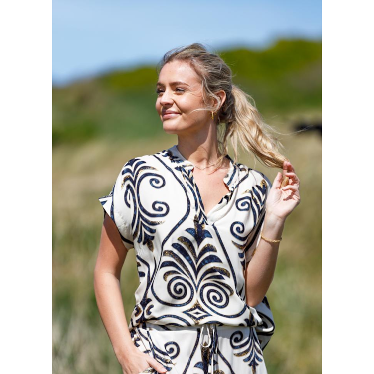 Bcstella kortærmet bluse - Malaka white