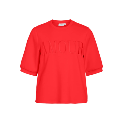 Visif sweat - Poppy red/amour