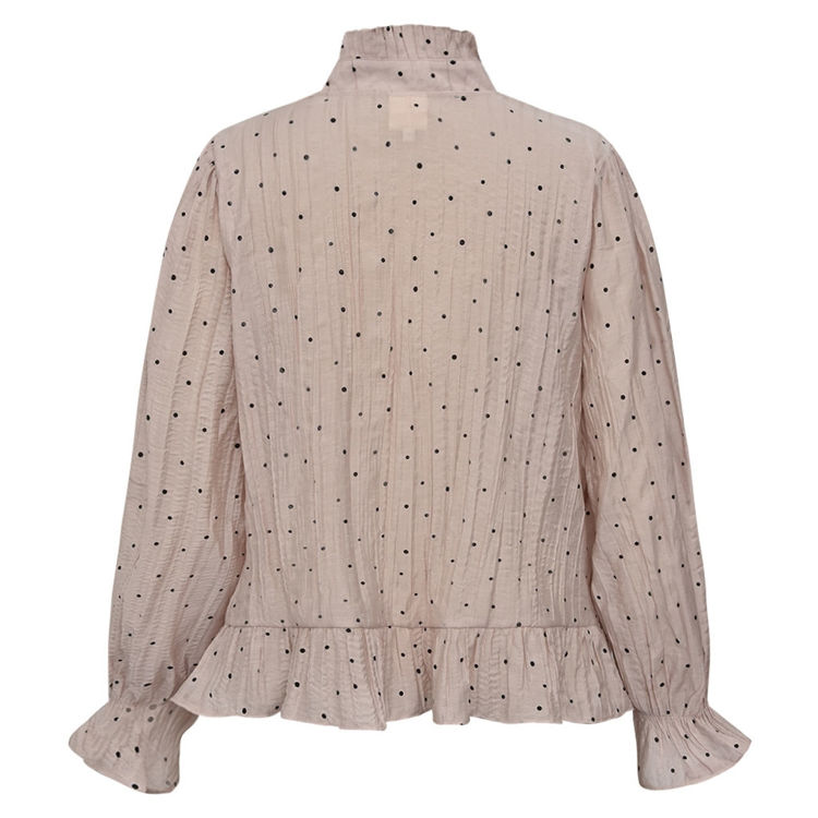 Nazligo bluse - Rose black dots