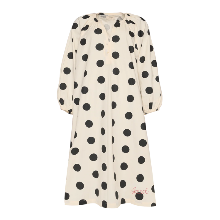 Lara kjole - Black dot