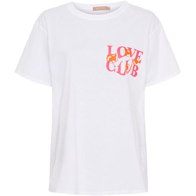 Mdcinge t-shirt - White/pink fluo