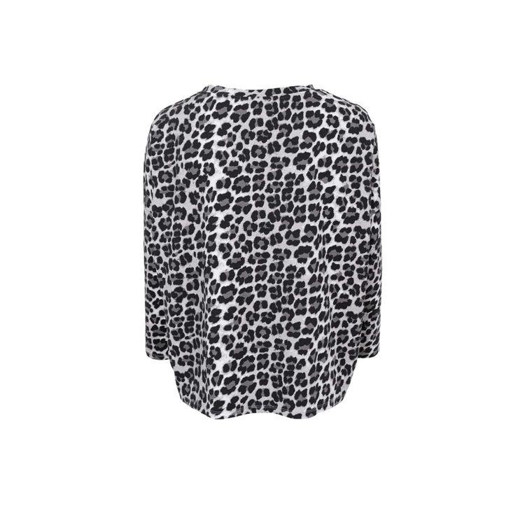 Bcava sweatbluse - Lt. grey leo