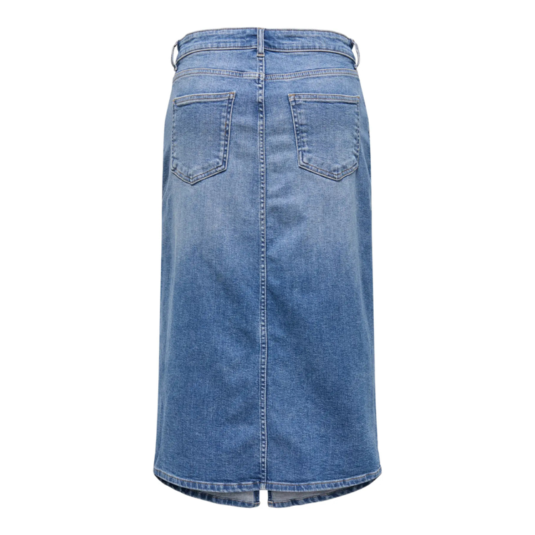Onlenya midi nederdel - Medium blue denim