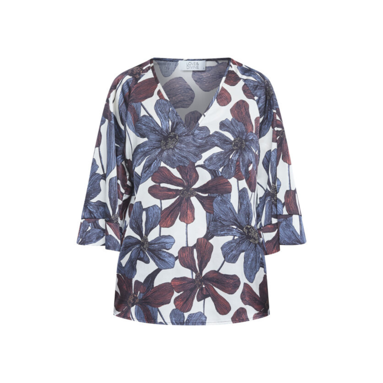 Love1380 bluse - Flower