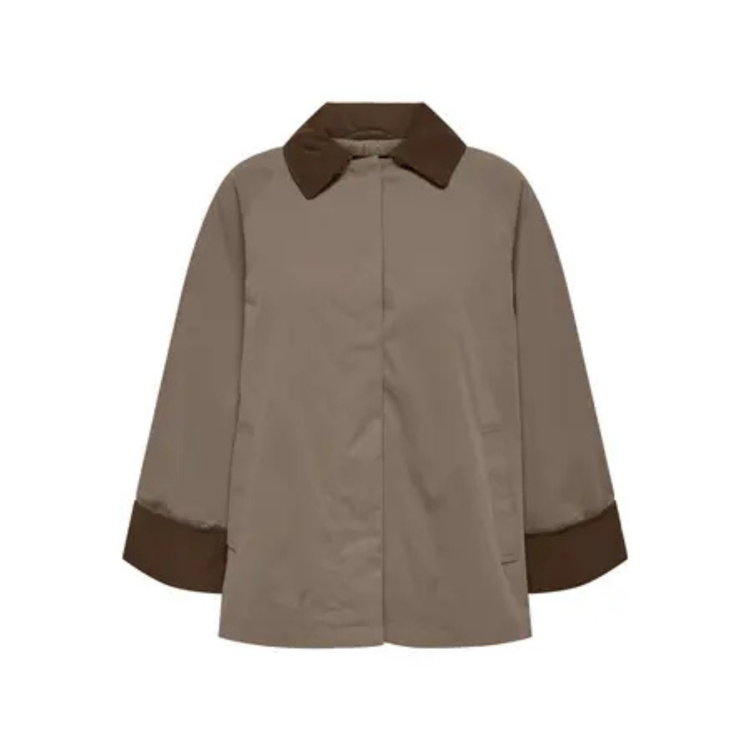 Onlorchid jakke - Walnut/chocolate brown