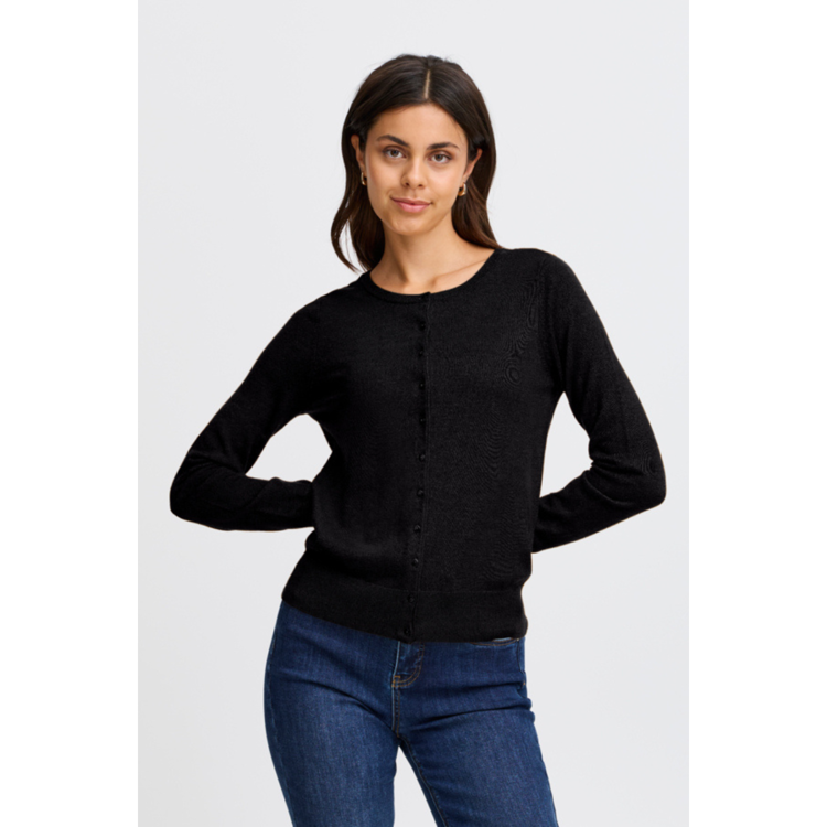 Frzubasic cardigan - Black