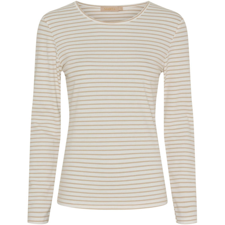 MdcNancy bluse - Beige/White