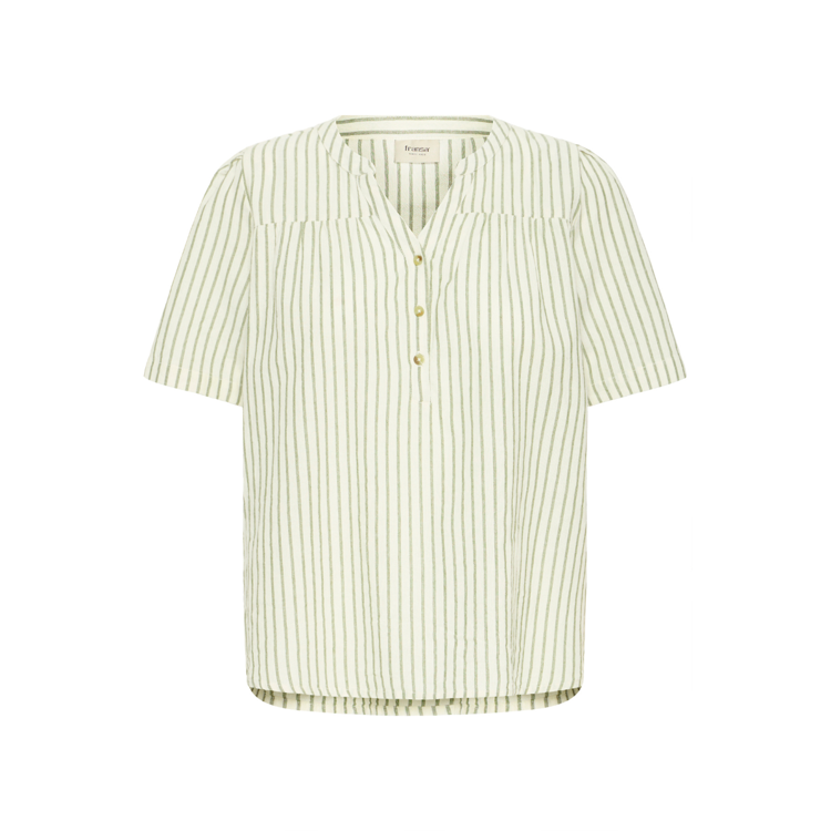 Frbonnie bluse - Agave green art