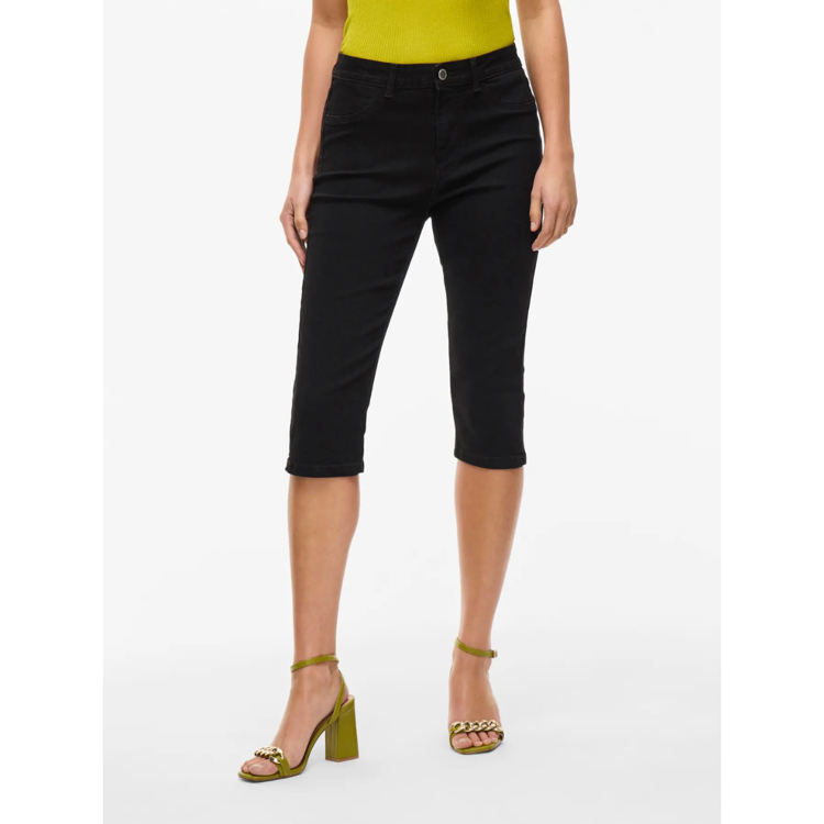 Vijeggy capri jeans - Black denim