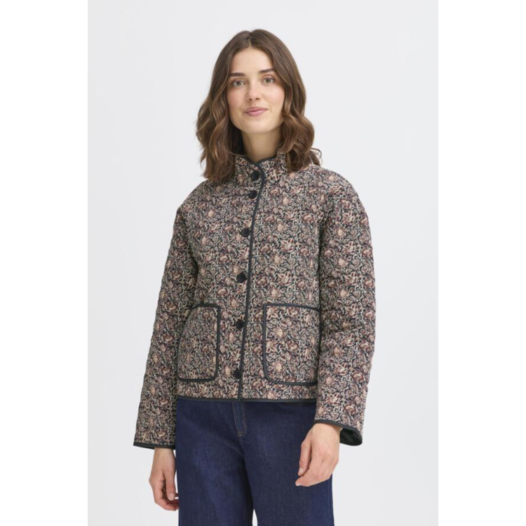 Frclaudine jakke - Black non paisley
