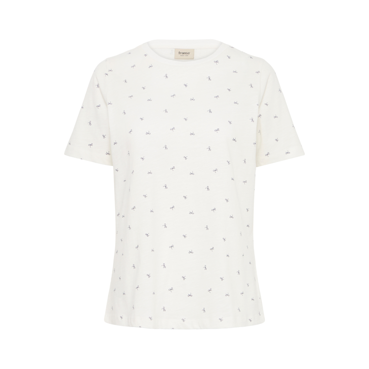 Frhazilia t-shirt - Blanc de blanc/navy art
