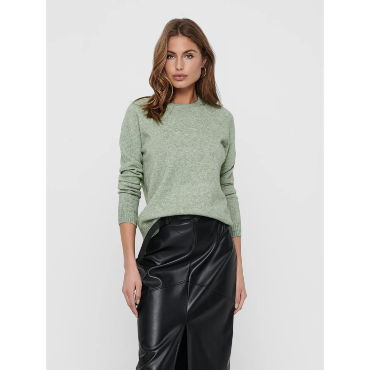 Onllesly strik - Basil/w. melange