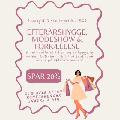 Kundeaften d. 2. september - Efterårsmode