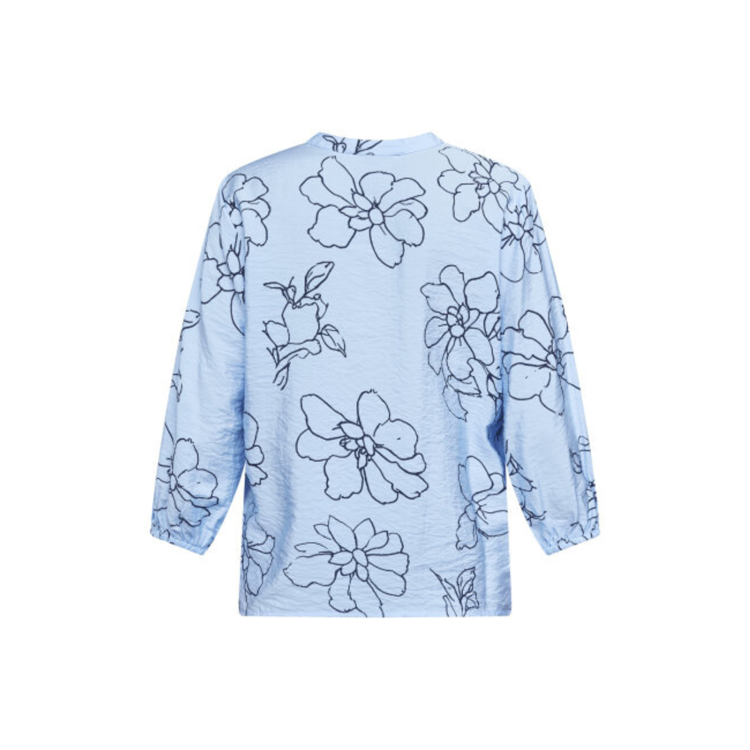 Viaba skjorte - L. blue/navy