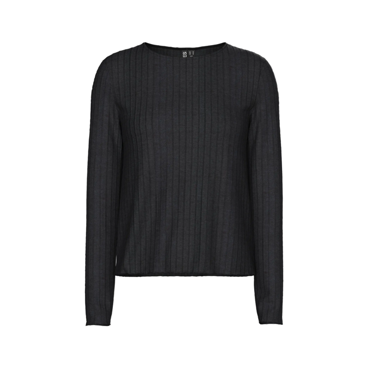 Pciris strikbluse - Black