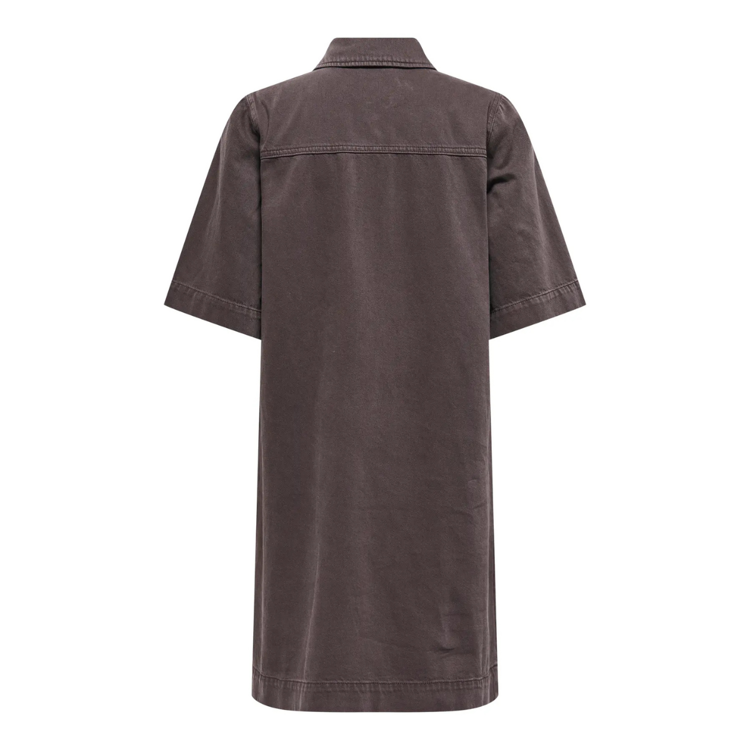 Onlbelle-silla kjole - Seal brown