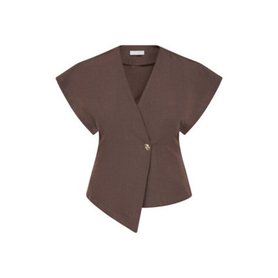Gevela vest - D. chocolate