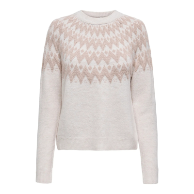 Onlfry strikbluse - Pumice stone/melange