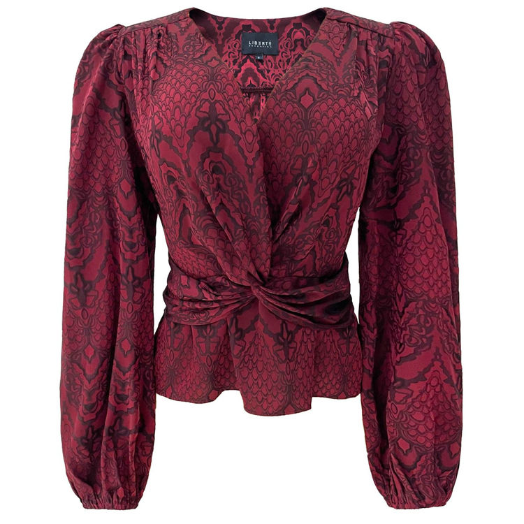 Tiki bluse - Bordeaux