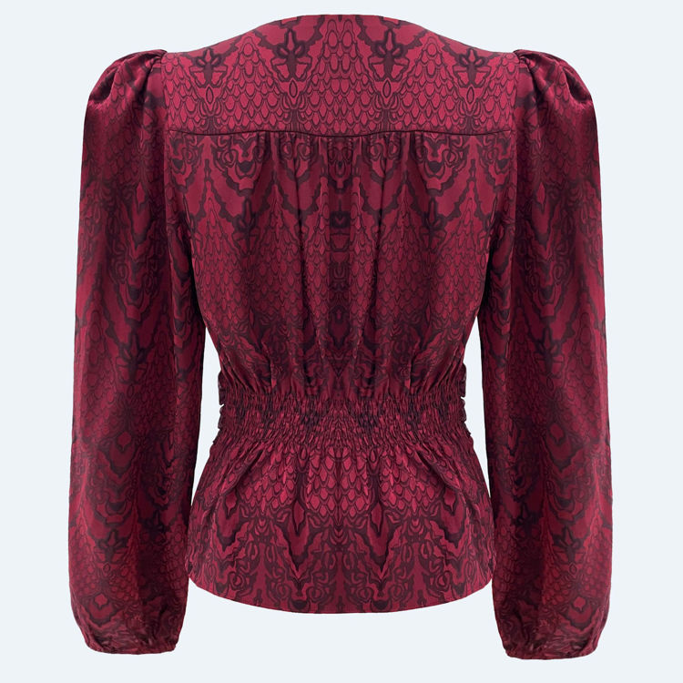 Tiki bluse - Bordeaux