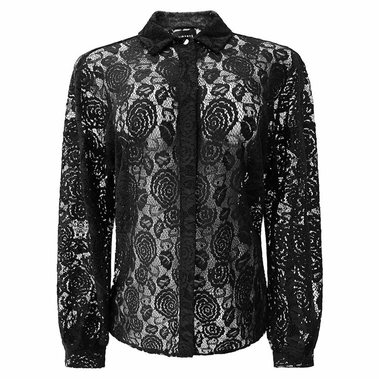 Lacy skjorte - Black lace
