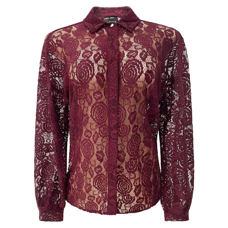 Lacy skjorte - Bordeaux lace