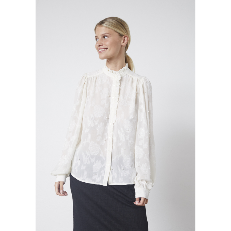 Virsa skjorte - Cream/pearl