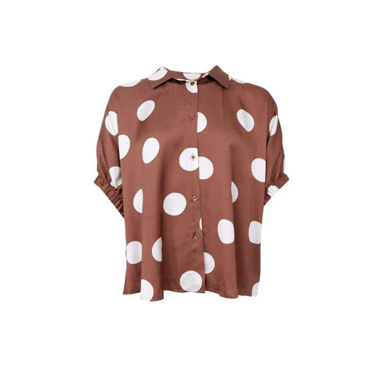 Bcmabel bluse - Mocca dot