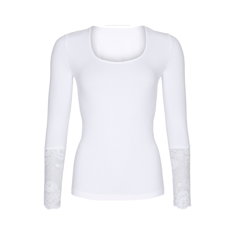 Mary lace bluse - Ivory