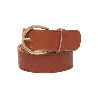 Anni belt - Cognac/gold