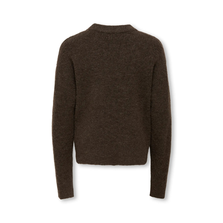 Kogcamilla strik - Black coffee/melange