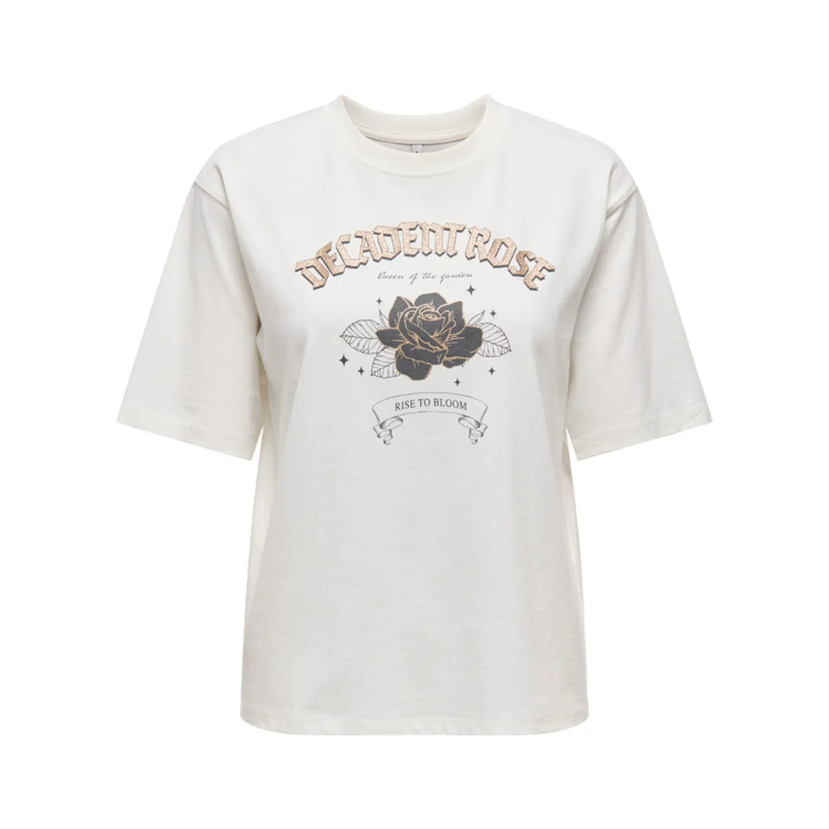 Onllana t-shirt - Cloud dancer/lana decadent